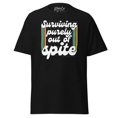 Surviving Purely Out Of Spite T-Shirt Color: Black