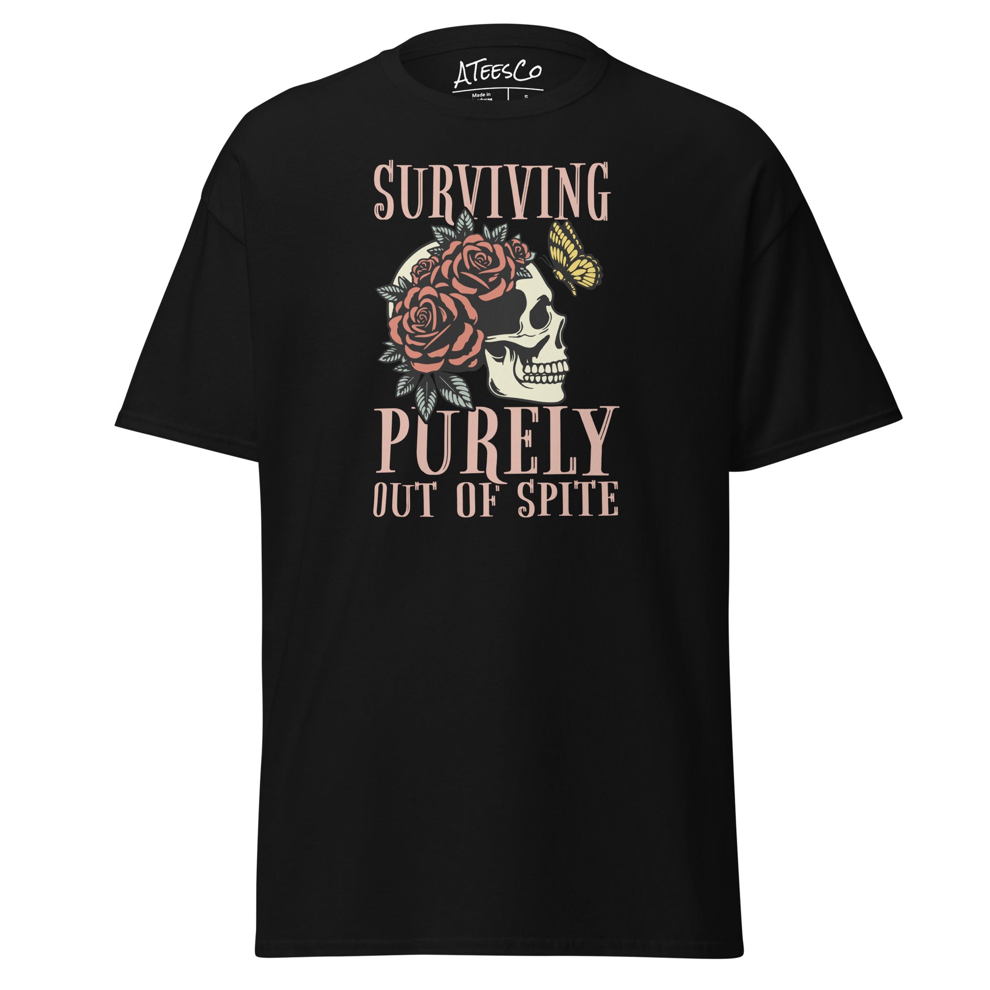 Surviving Purely Out Of Spite T-Shirt Color: Black