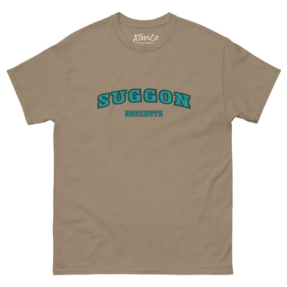 Suggon Deeznutz T-Shirt (Sexual Adult Humor) Color: Brown Savana