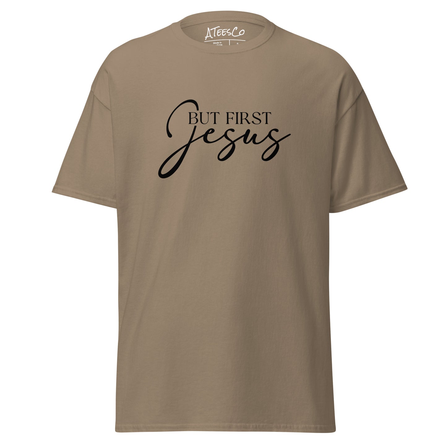 But First Jesus T-Shirt - Color: Brown Savana