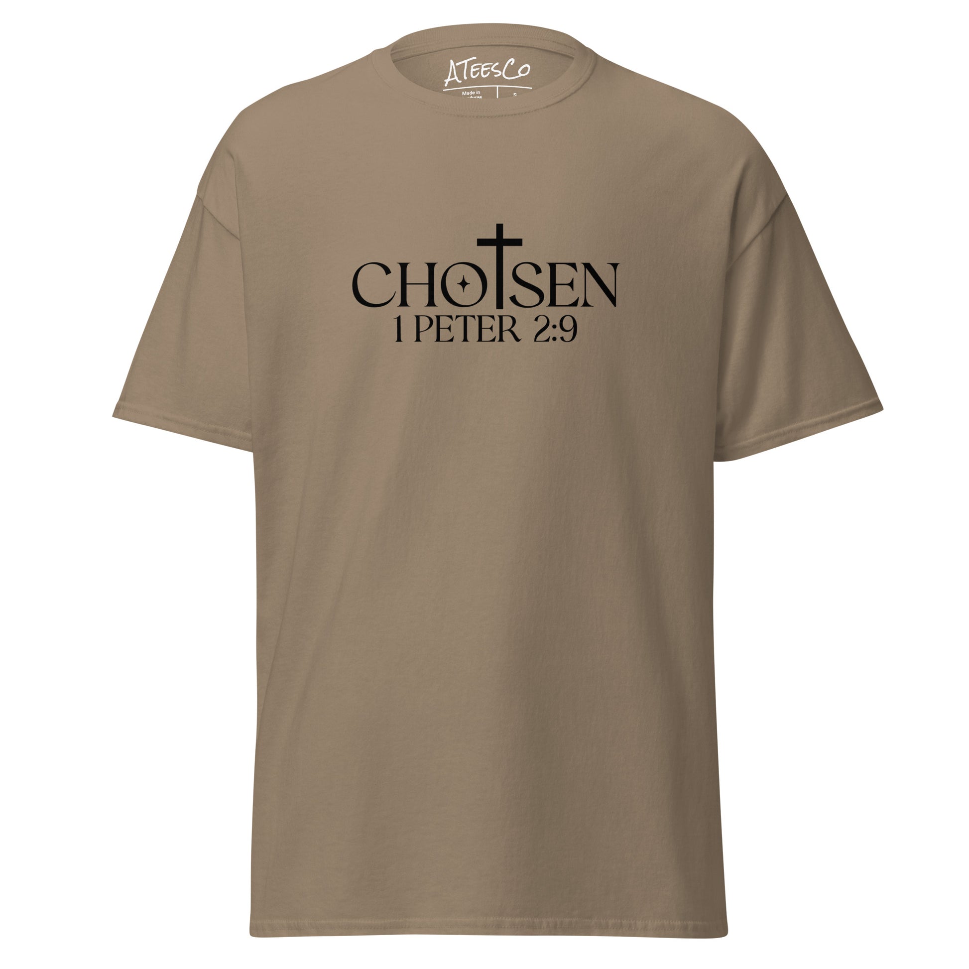 Chosen 1 Peter 2:9 T-Shirt - Color: Brown Savana