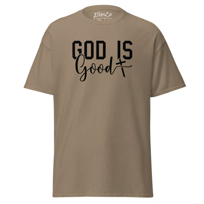 God is Good Graphic Tee Shirt - Color: Brown Savana