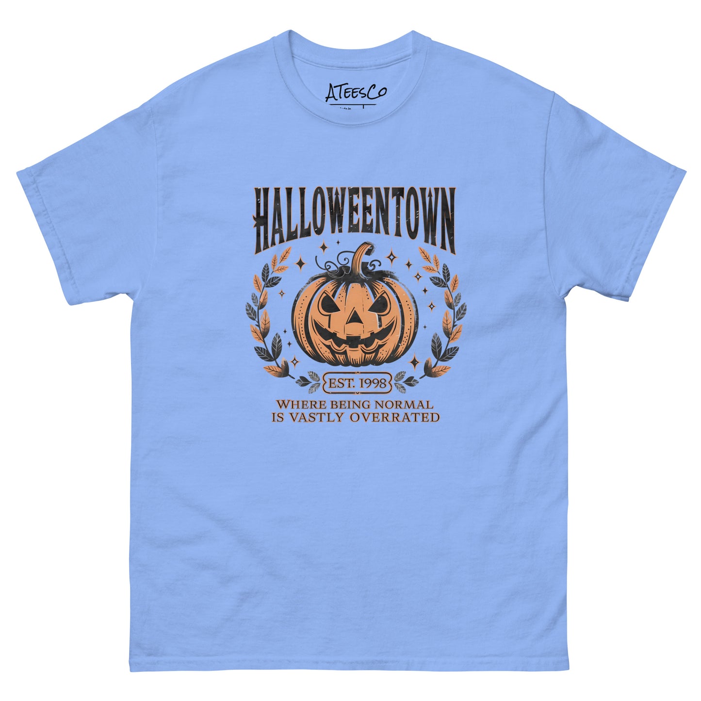 Halloweentown T-Shirt (Where Normal is Overrated) Color: Carolina Blue