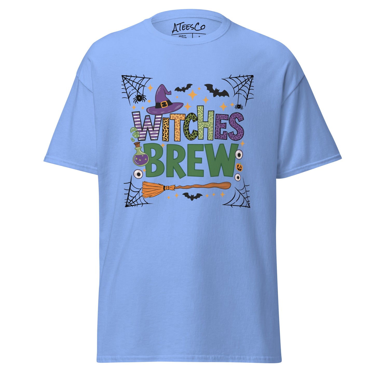 Witches Brew T-Shirt (Halloween Witch) - Color: Carolina Blue