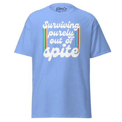 Surviving Purely Out Of Spite T-Shirt Color: Carolina Blue