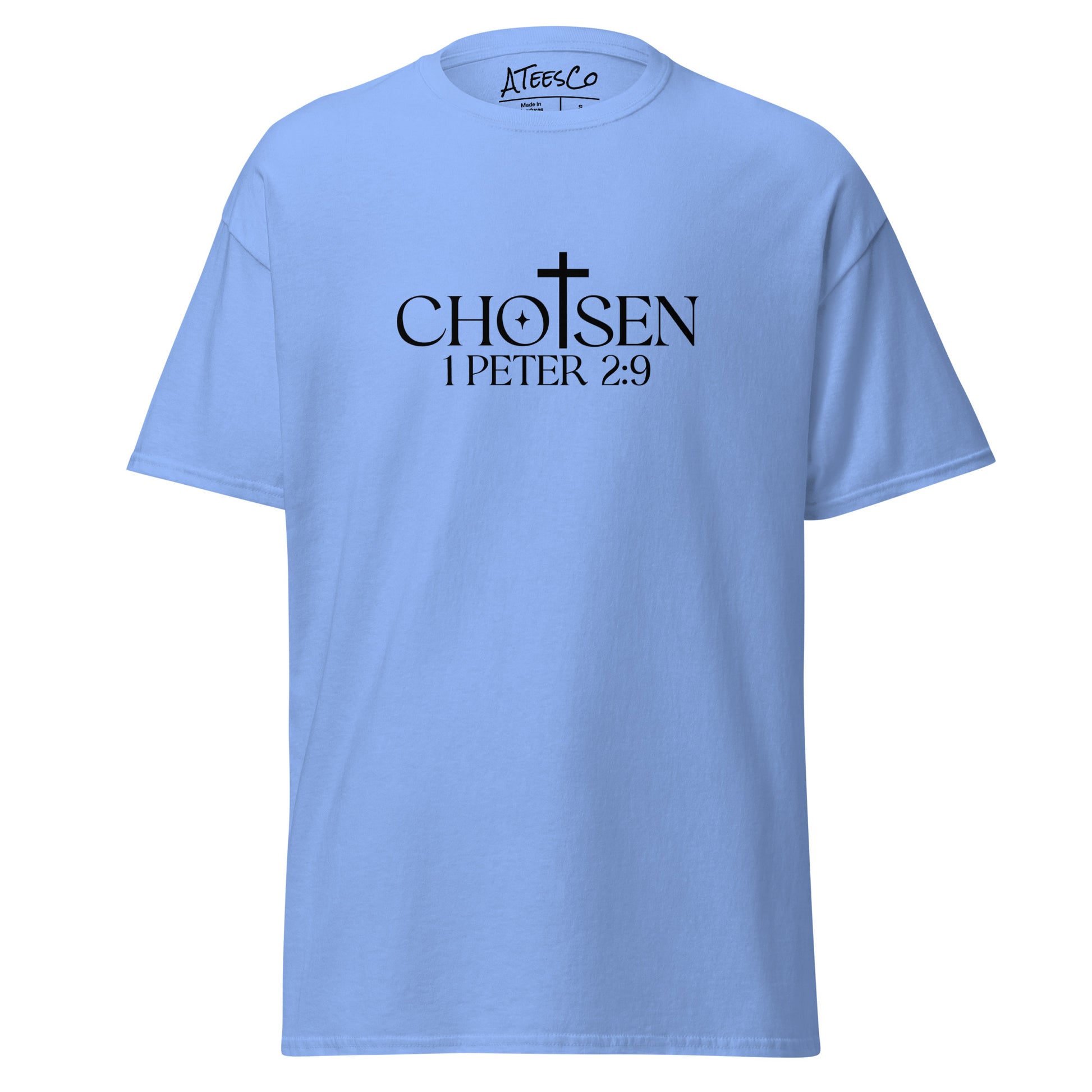 Chosen 1 Peter 2:9 T-Shirt - Color: Carolina Blue