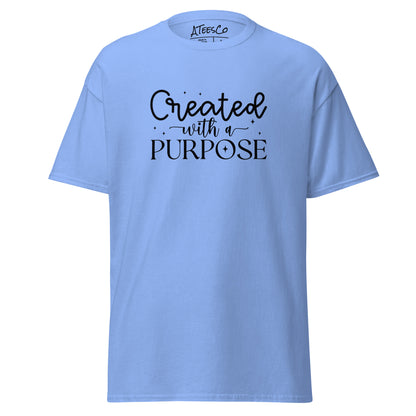 Created with a Purpose Tee Shirt - Color: Carolina Blue