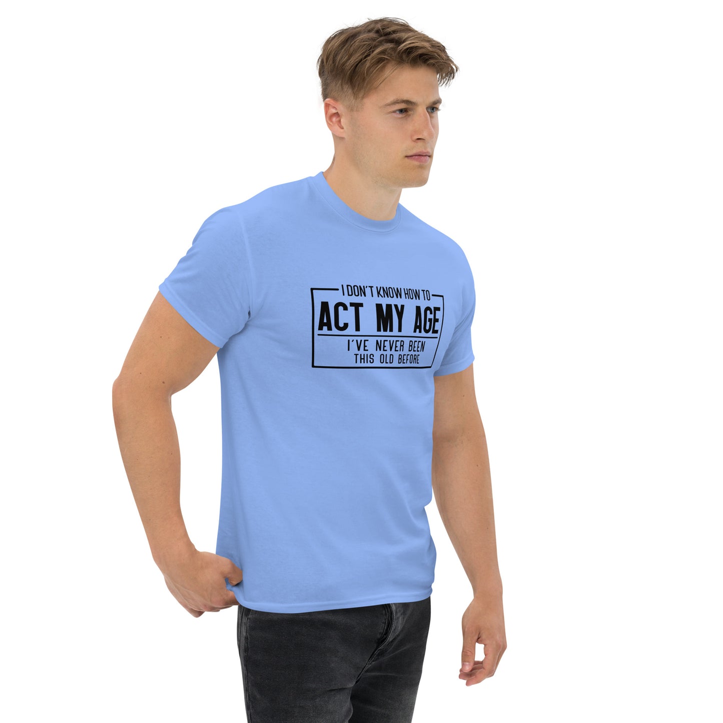 I Don't Know How To Act My Age Graphic Tee Shirt - Color: Red