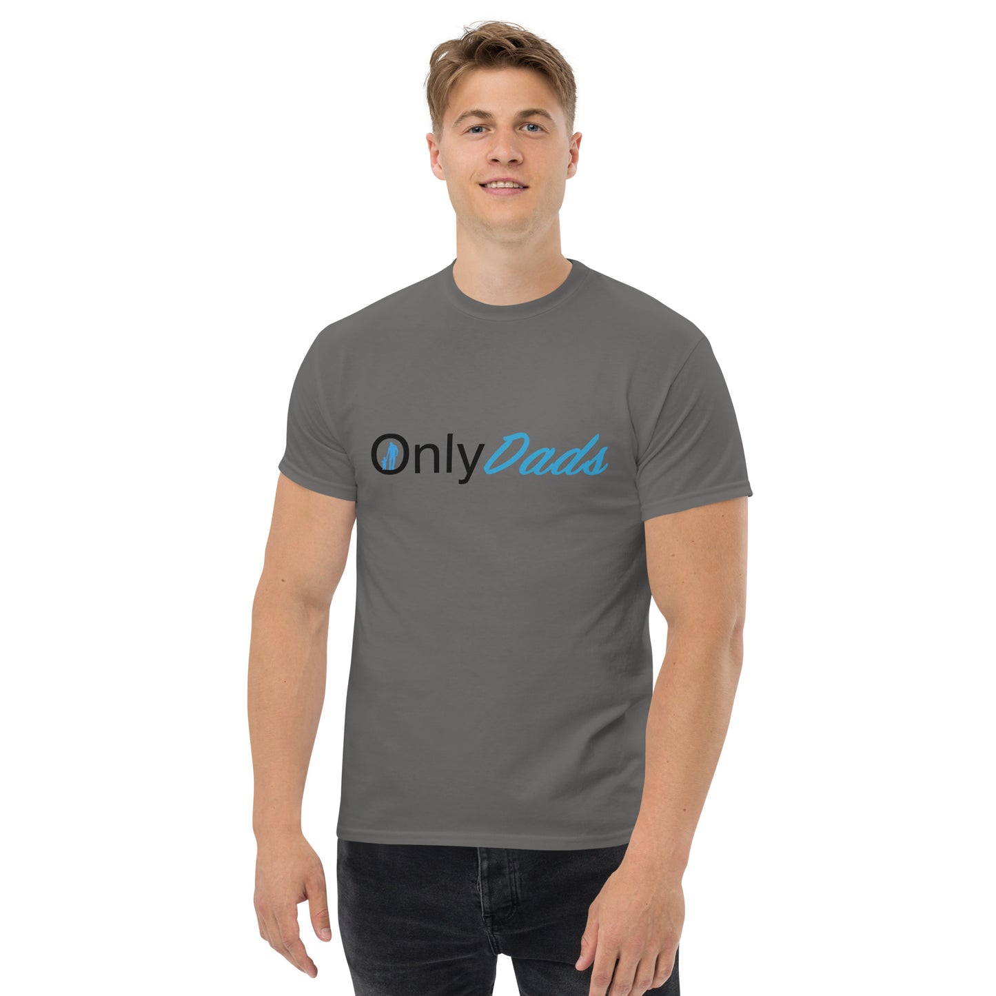 OnlyDads T-Shirt (Only Dads Graphic Tee for Fathers) Color: Cardinal