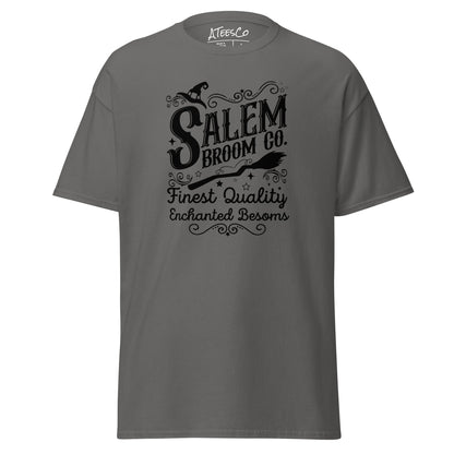 Salem Broom Co Finest Quality Enchanted Besoms (Halloween) T-Shirt Color: Charcoal