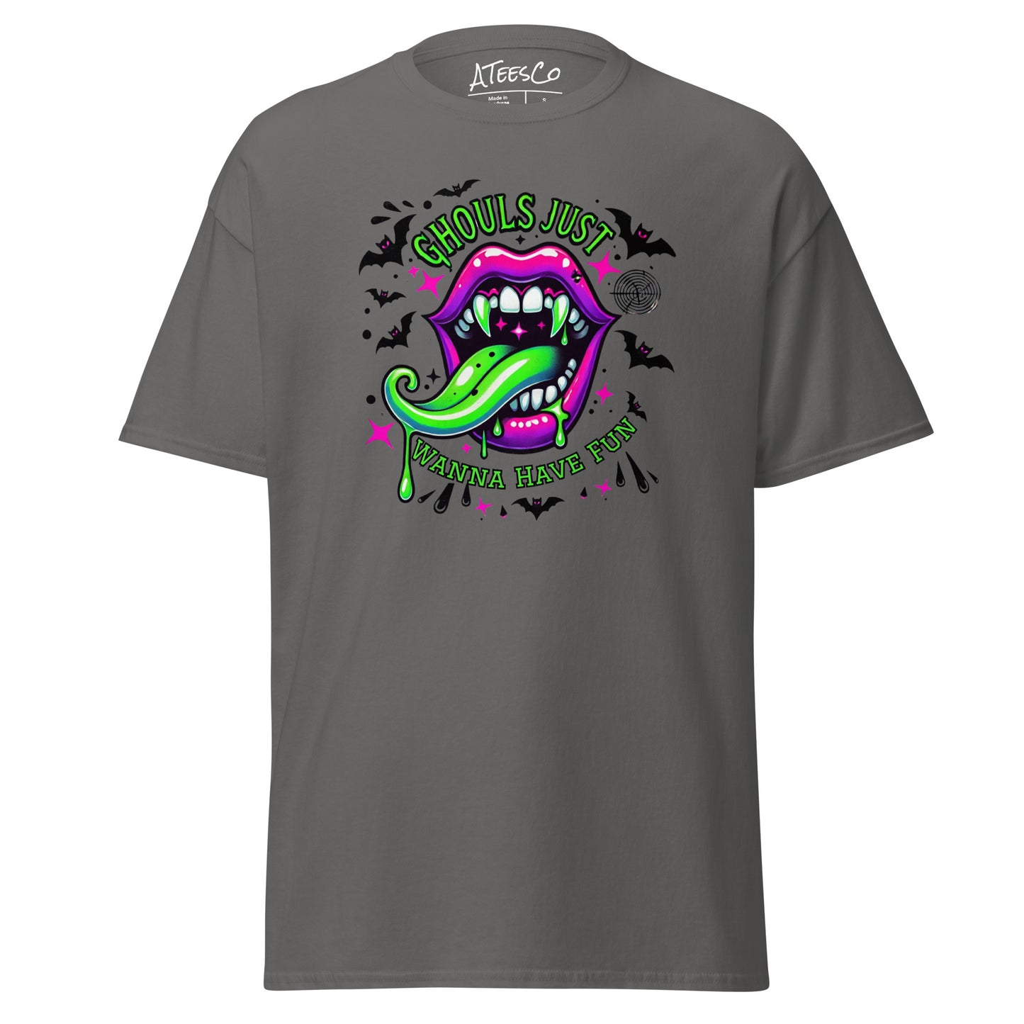 Ghouls Just Want to Have Fun T-Shirt Color: Charcoal