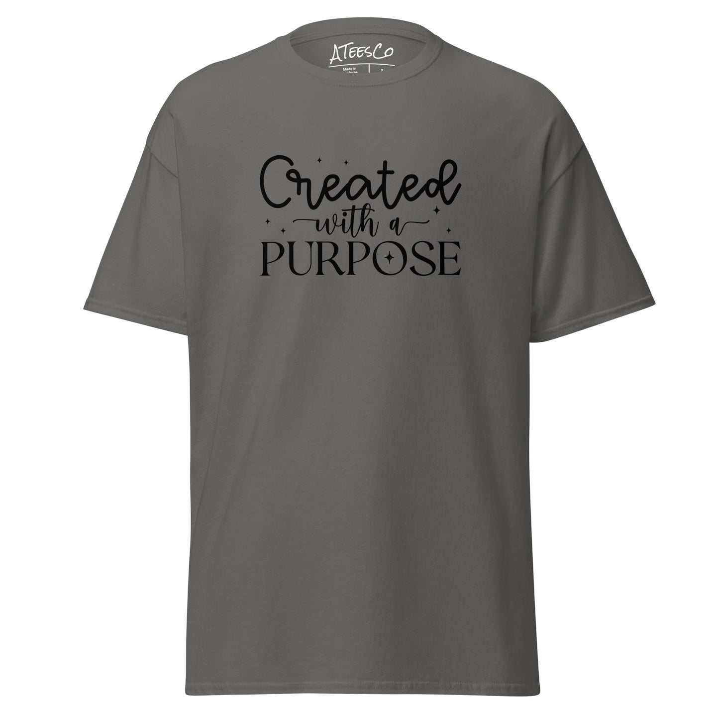 Created with a Purpose Tee Shirt - Color: Charcoal