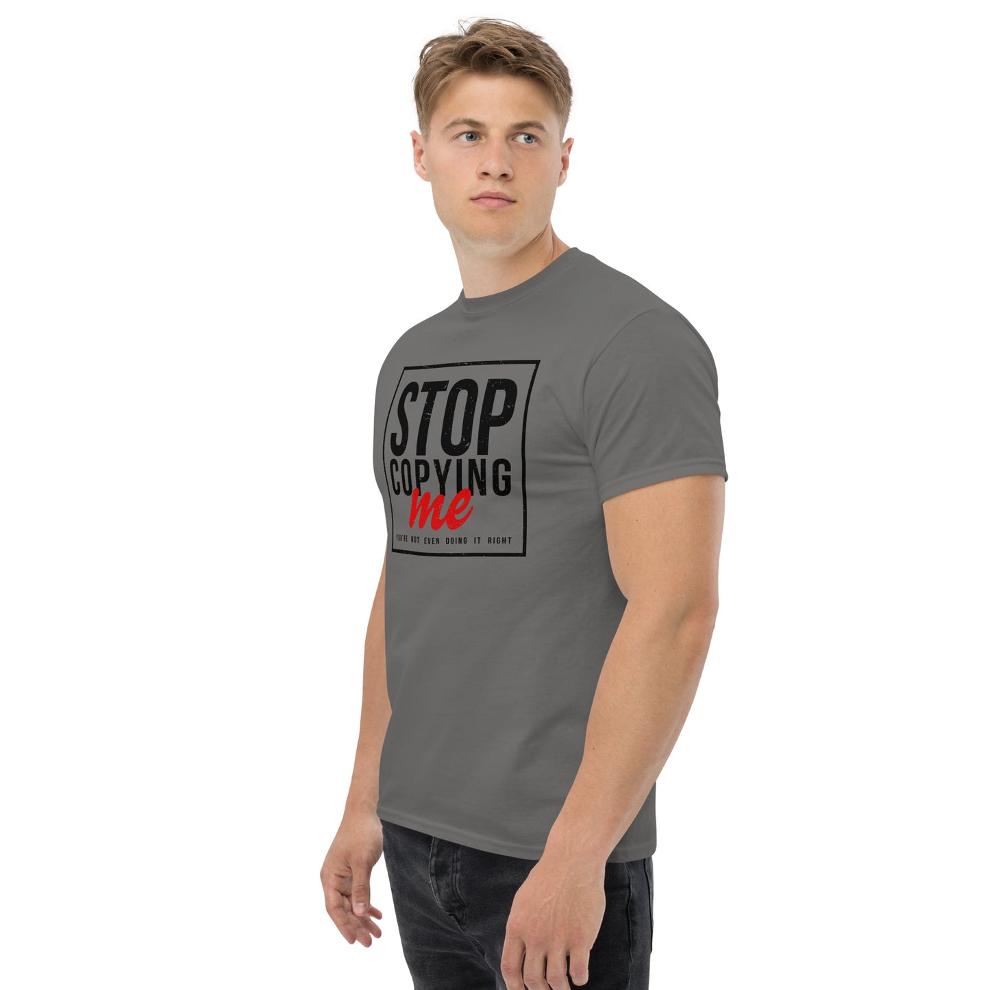 Stop Copying Me T-Shirt - Color: Royal