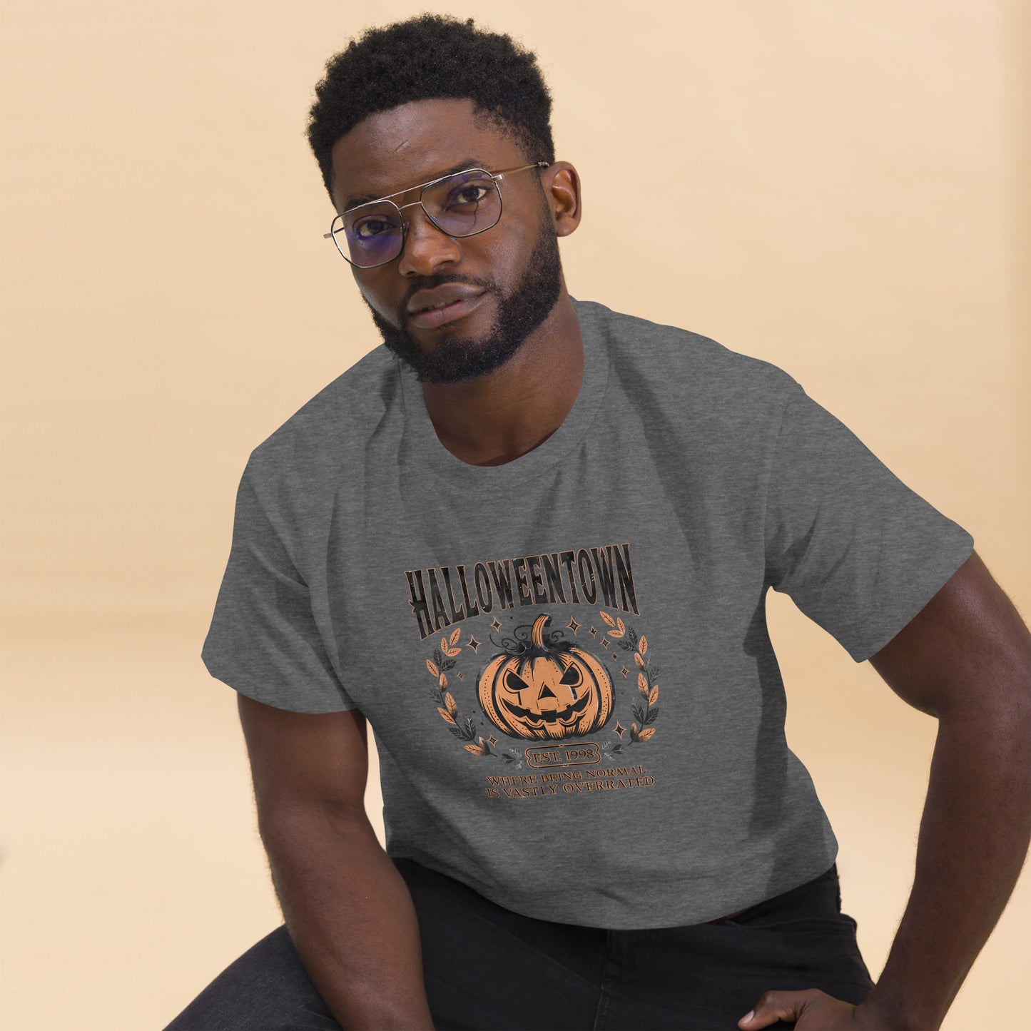 Halloweentown T-Shirt (Where Normal is Overrated) Color: Dark Heather