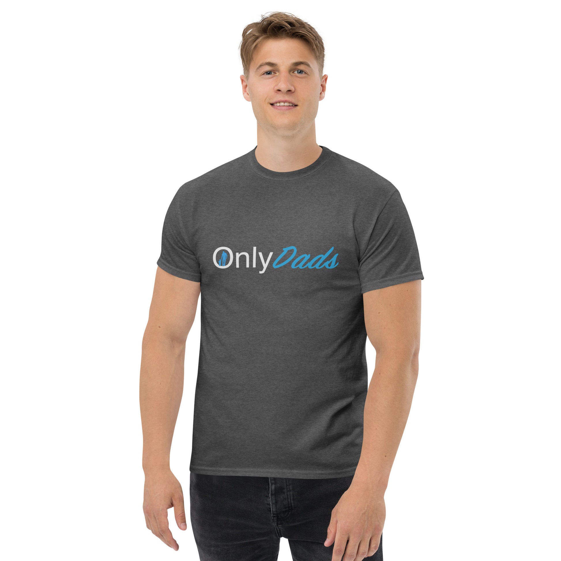 OnlyDads T-Shirt (Only Dads Graphic Tee for Fathers) Color: Maroon