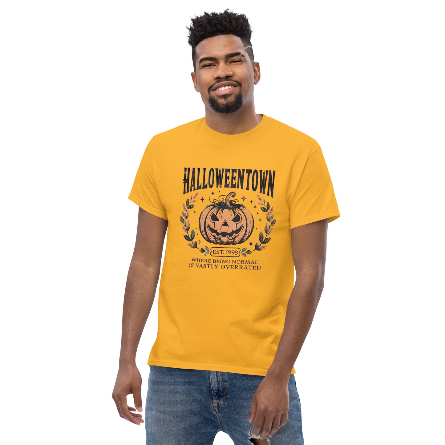 Halloweentown T-Shirt (Where Normal is Overrated) Color: Dark Heather