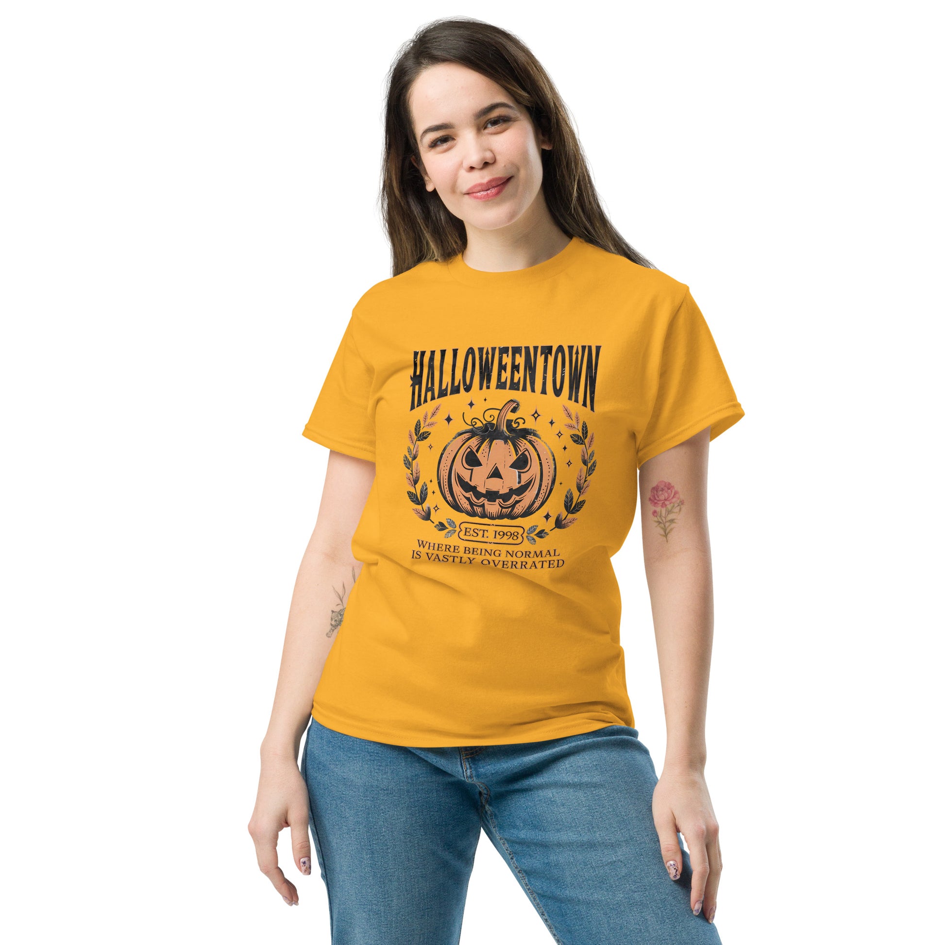 Halloweentown T-Shirt (Where Normal is Overrated) Color: Dark Heather