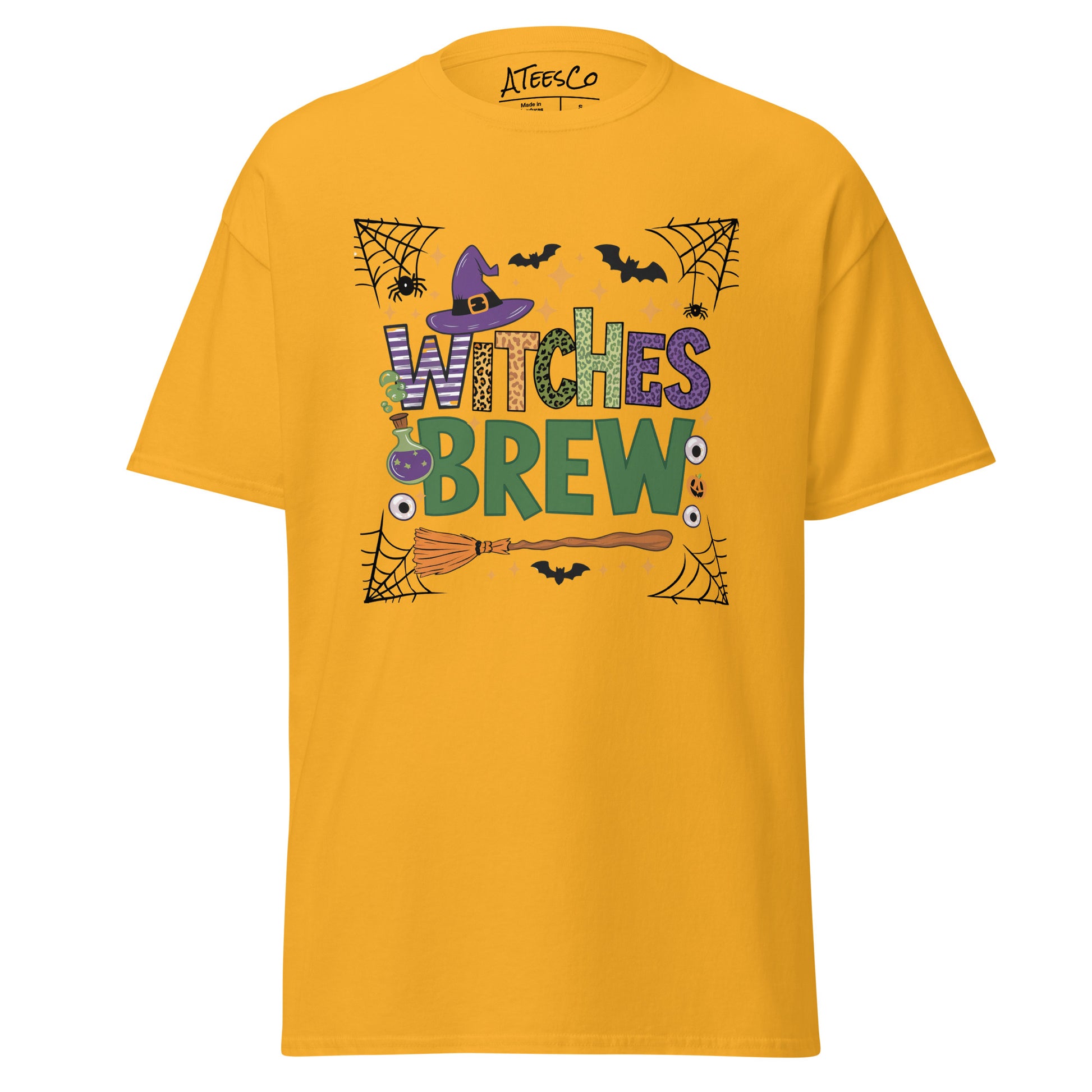 Witches Brew T-Shirt (Halloween Witch) - Color: Gold