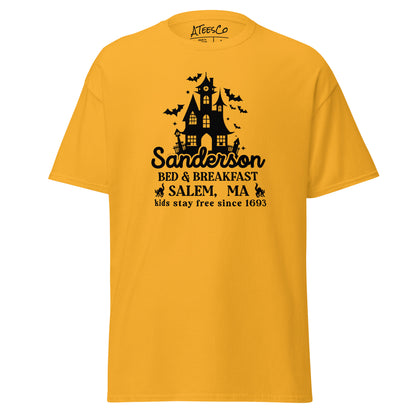 Sanderson Bed & Breakfast Salem MA (Halloween) T-Shirt Color: Gold