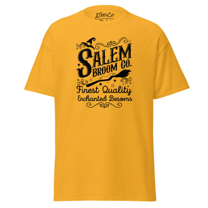 Salem Broom Co Finest Quality Enchanted Besoms (Halloween) T-Shirt Color: Gold