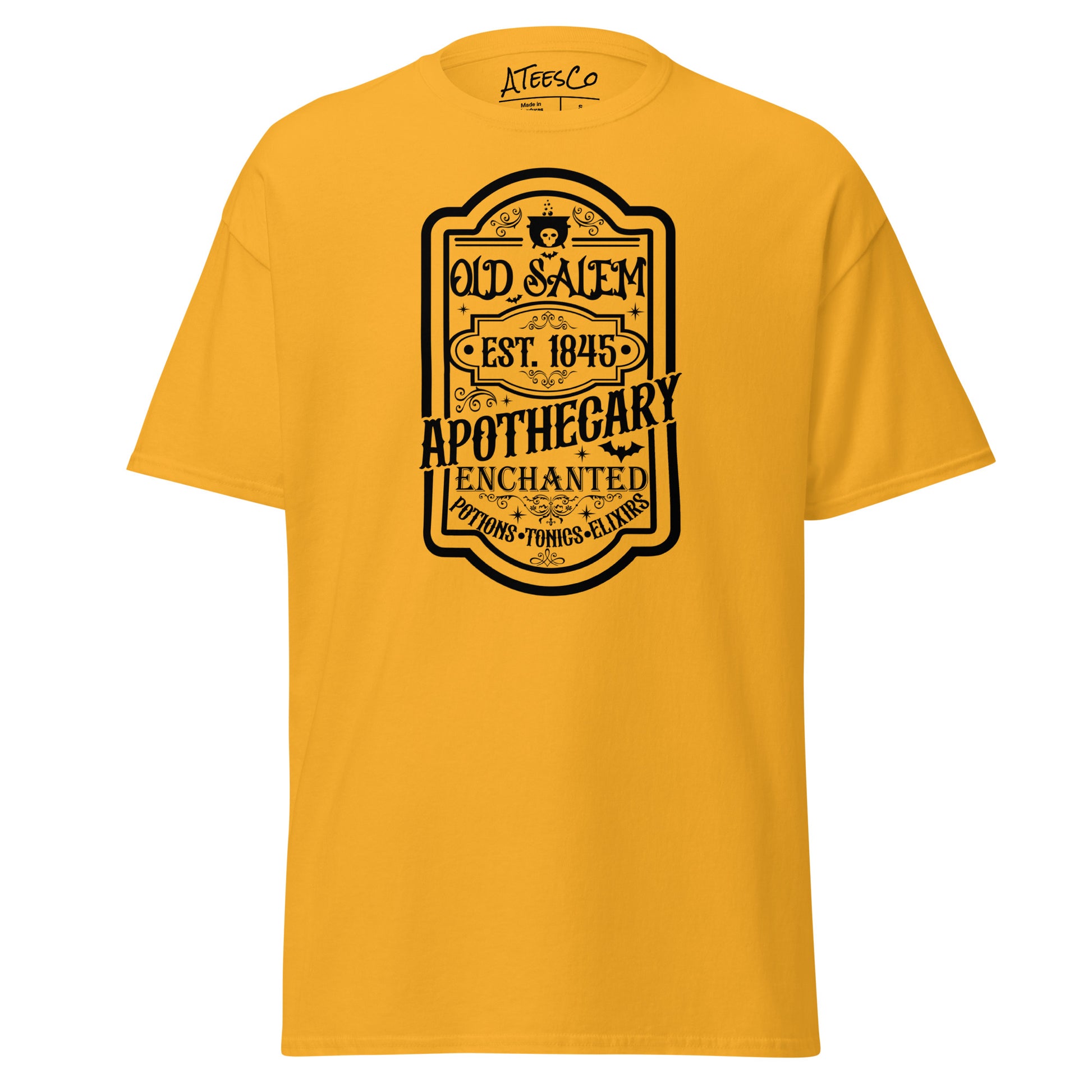 Old Salem Enchanted Apothecary (Halloween) T-Shirt Color: Gold