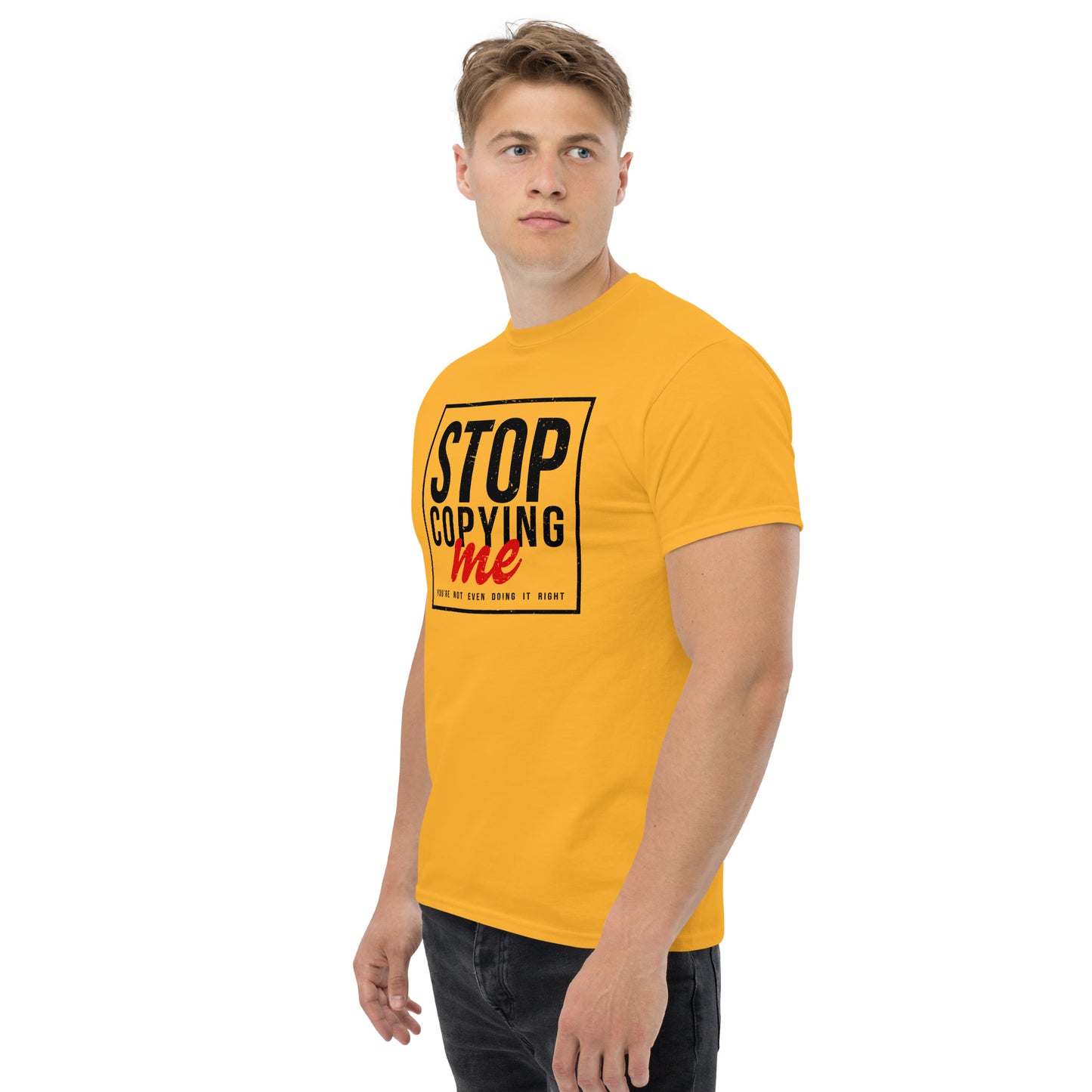 Stop Copying Me T-Shirt - Color: Royal