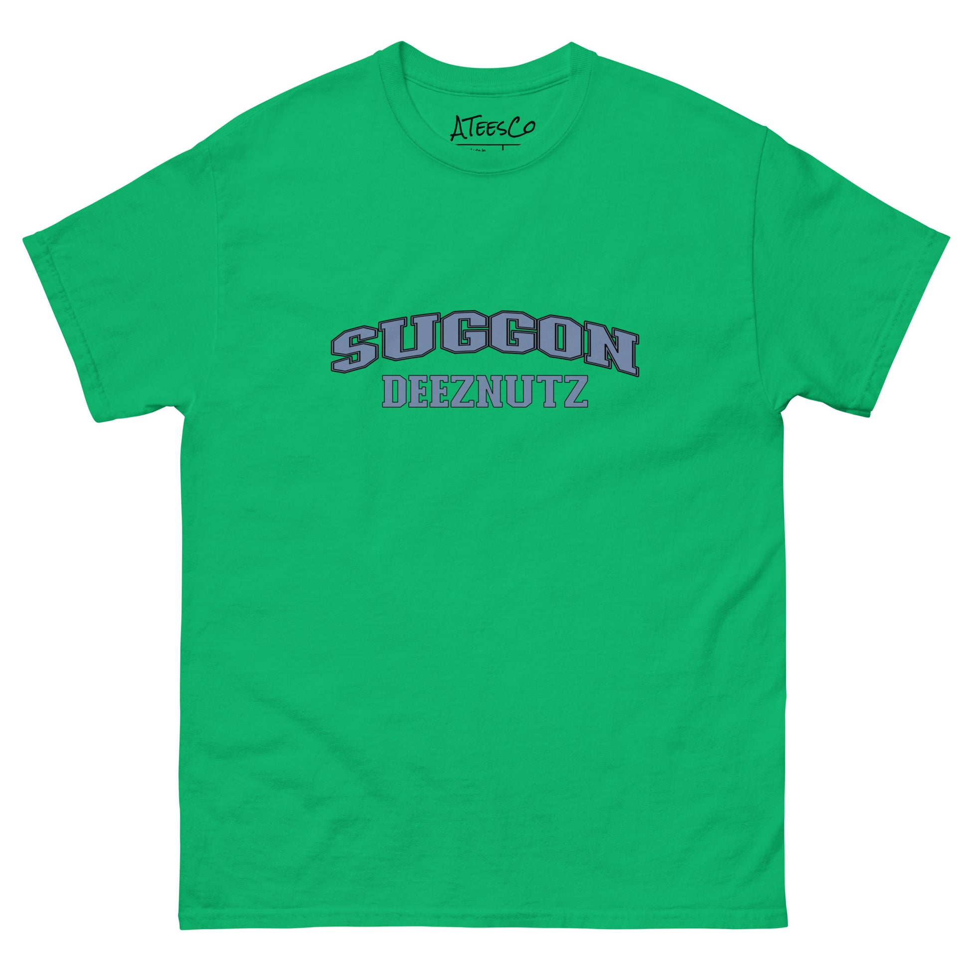 Suggon Deeznutz Graphic Tee Shirt Color: Irish Green