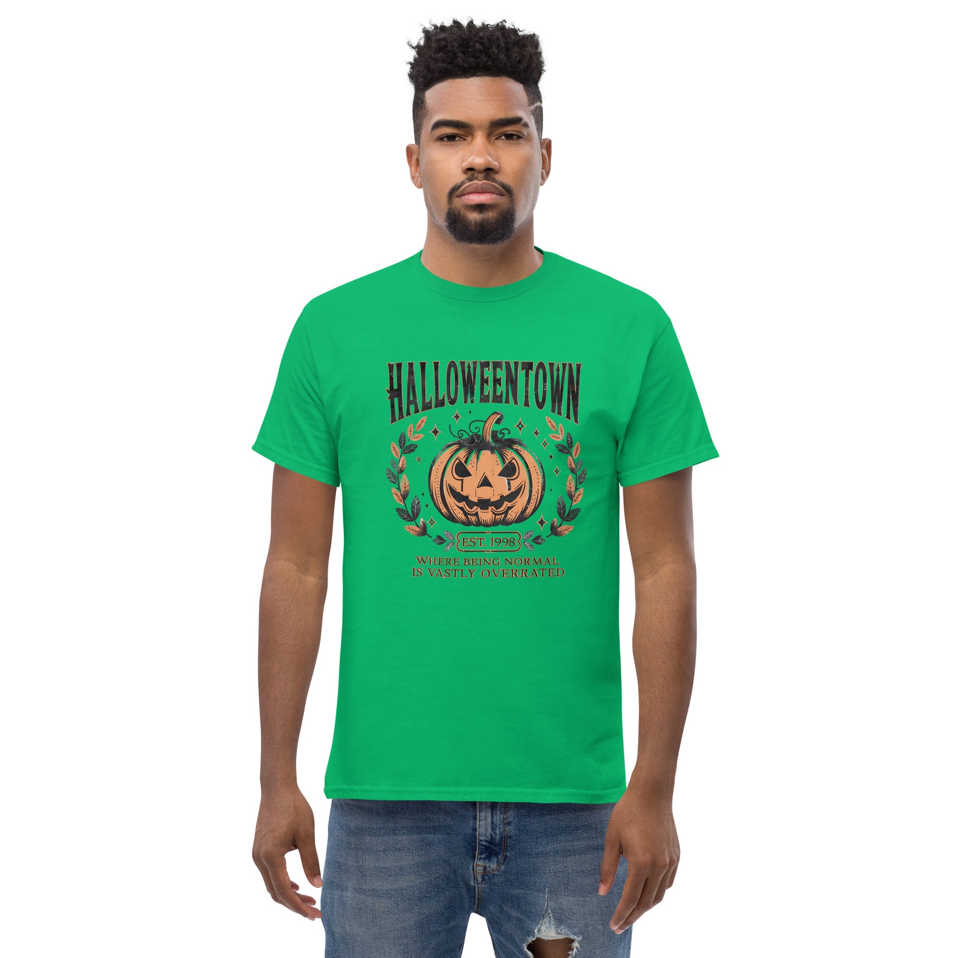 Halloweentown T-Shirt (Where Normal is Overrated) Color: Dark Heather