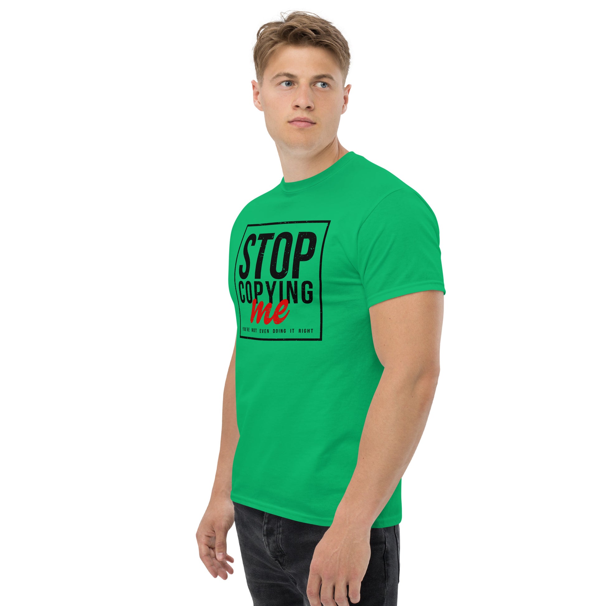 Stop Copying Me T-Shirt - Color: Royal