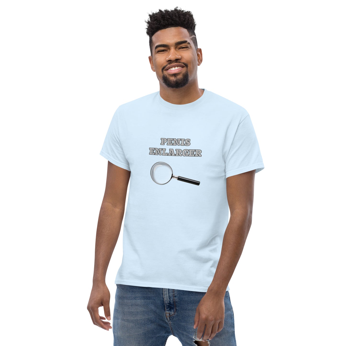 Penis Enlarger T-Shirt (Funny Adult Sexual Humor) Color: Black