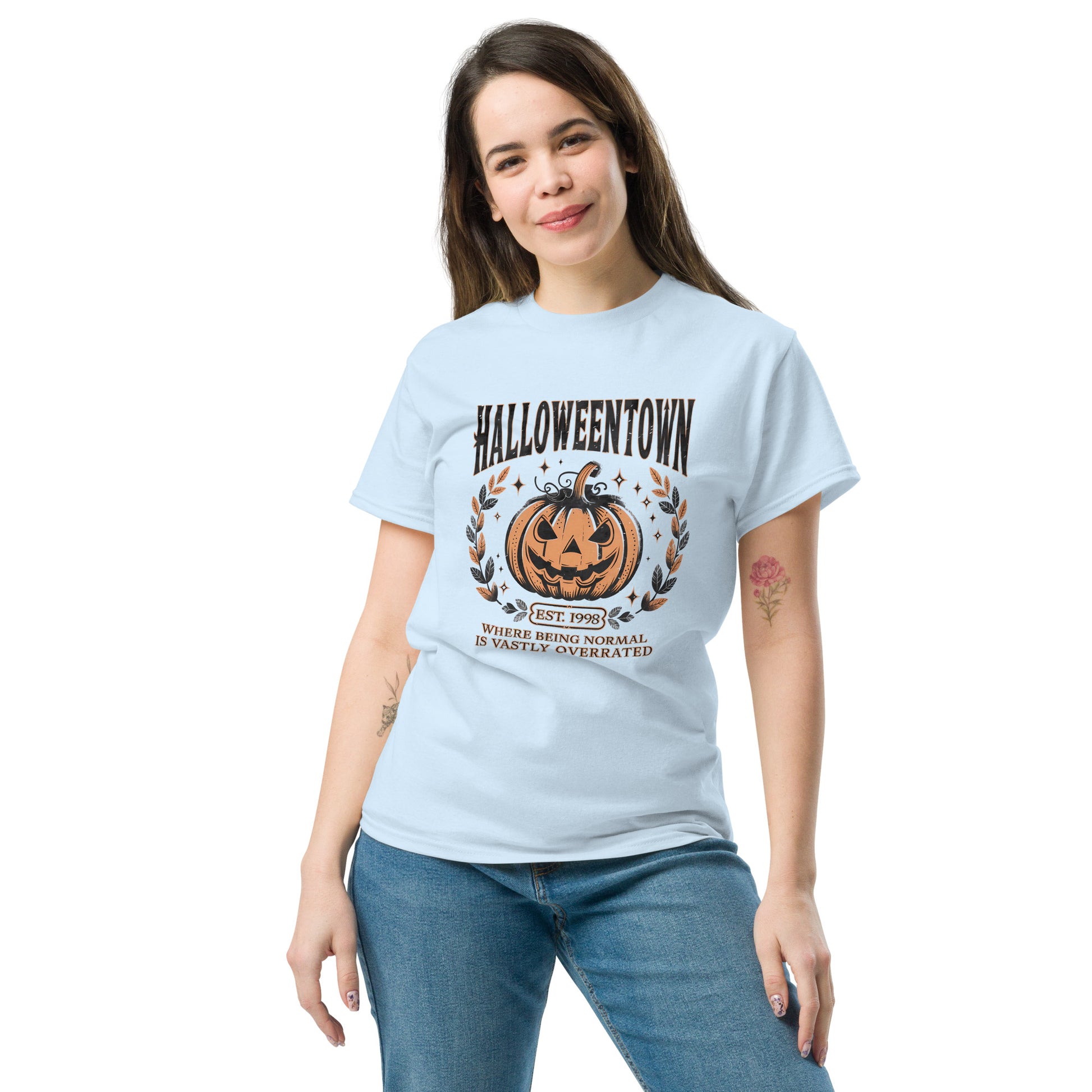 Halloweentown T-Shirt (Where Normal is Overrated) Color: Dark Heather