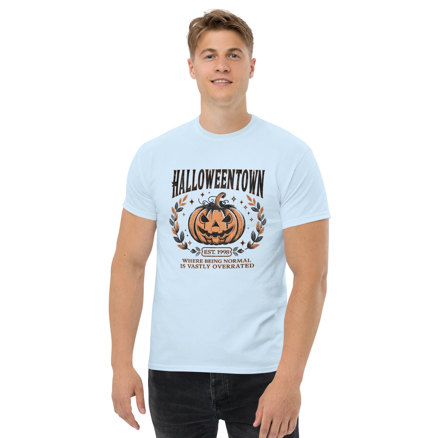 Halloweentown T-Shirt (Where Normal is Overrated) Color: Dark Heather