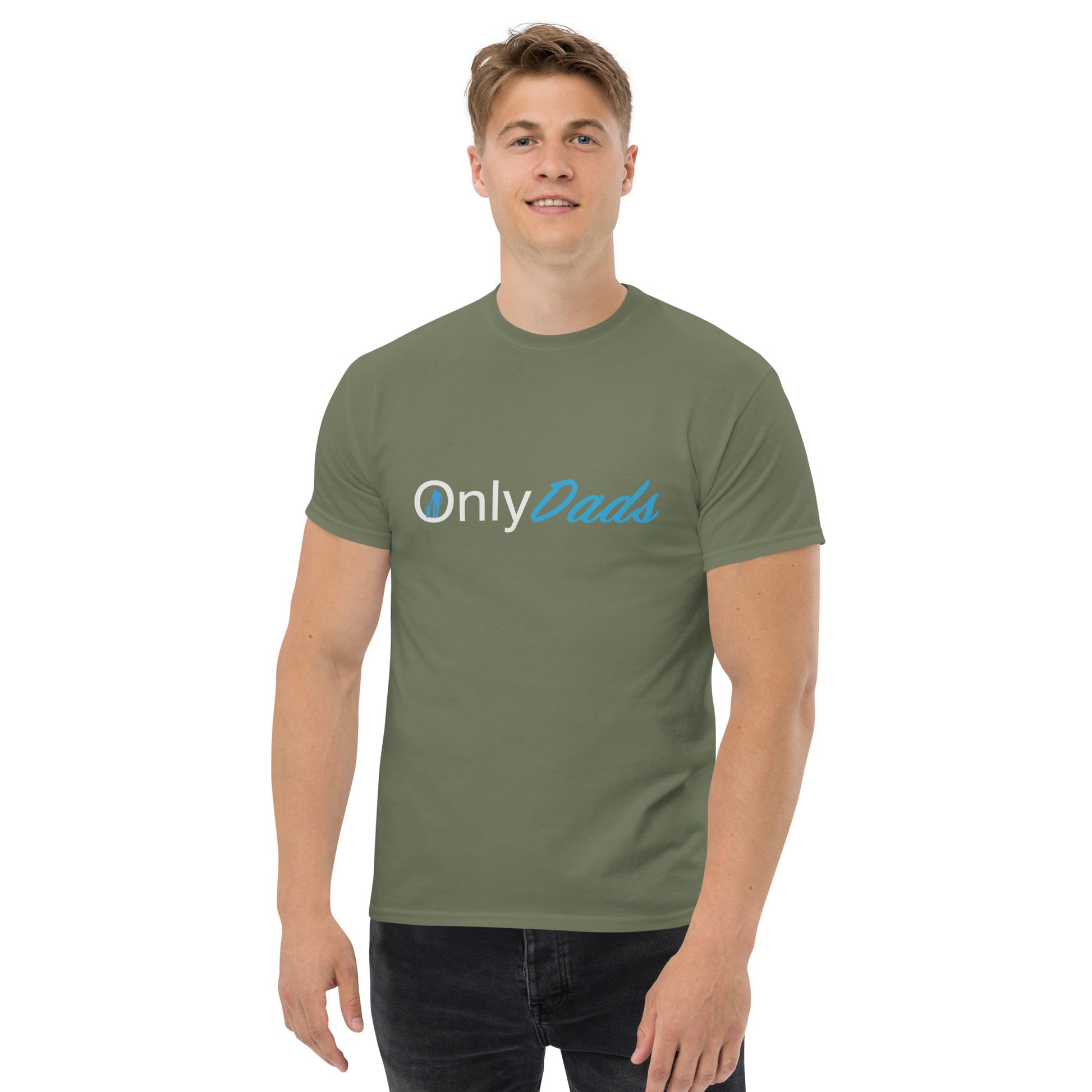 OnlyDads T-Shirt (Only Dads Graphic Tee for Fathers) Color: Maroon