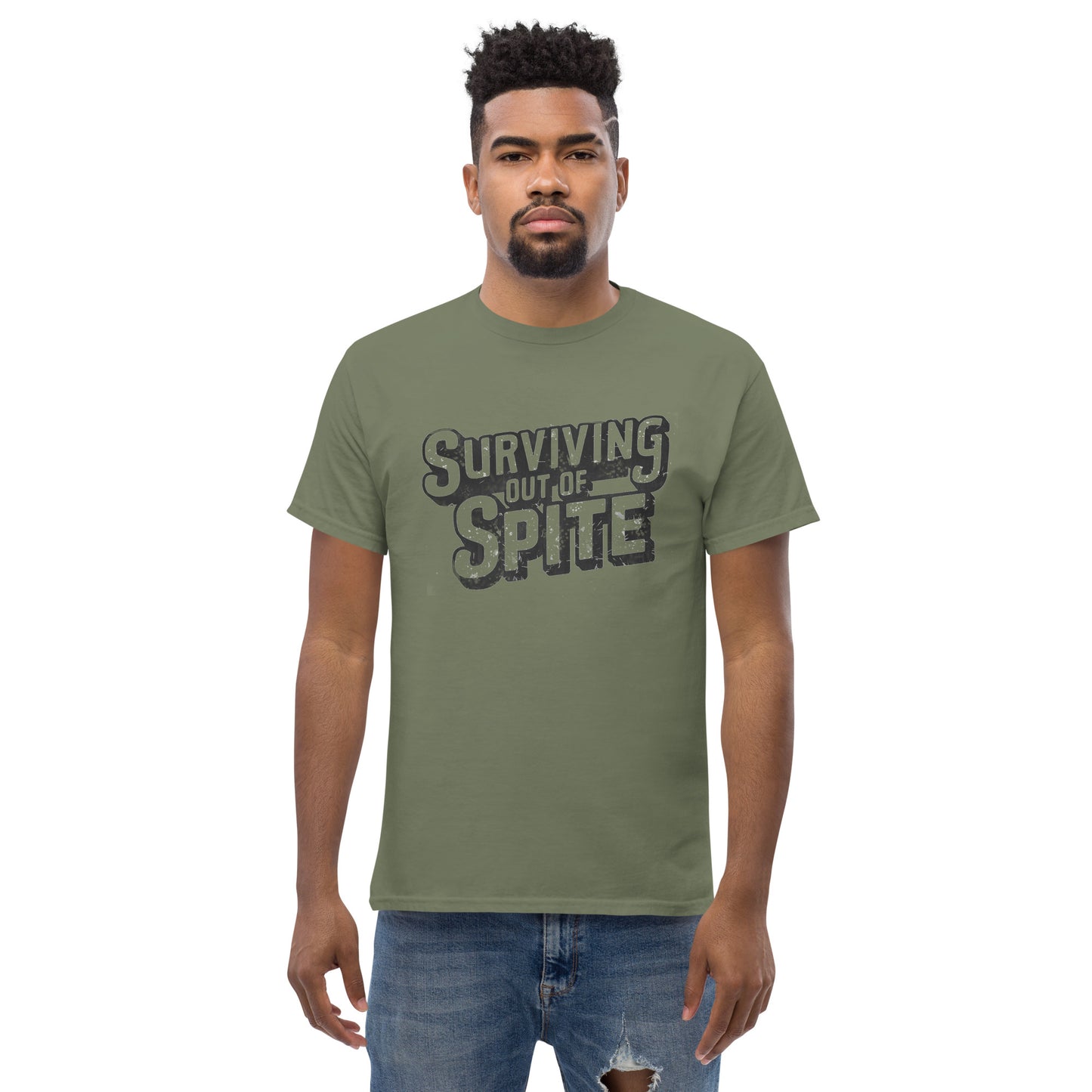 Surviving Out Of Spite T-Shirt Color: Red