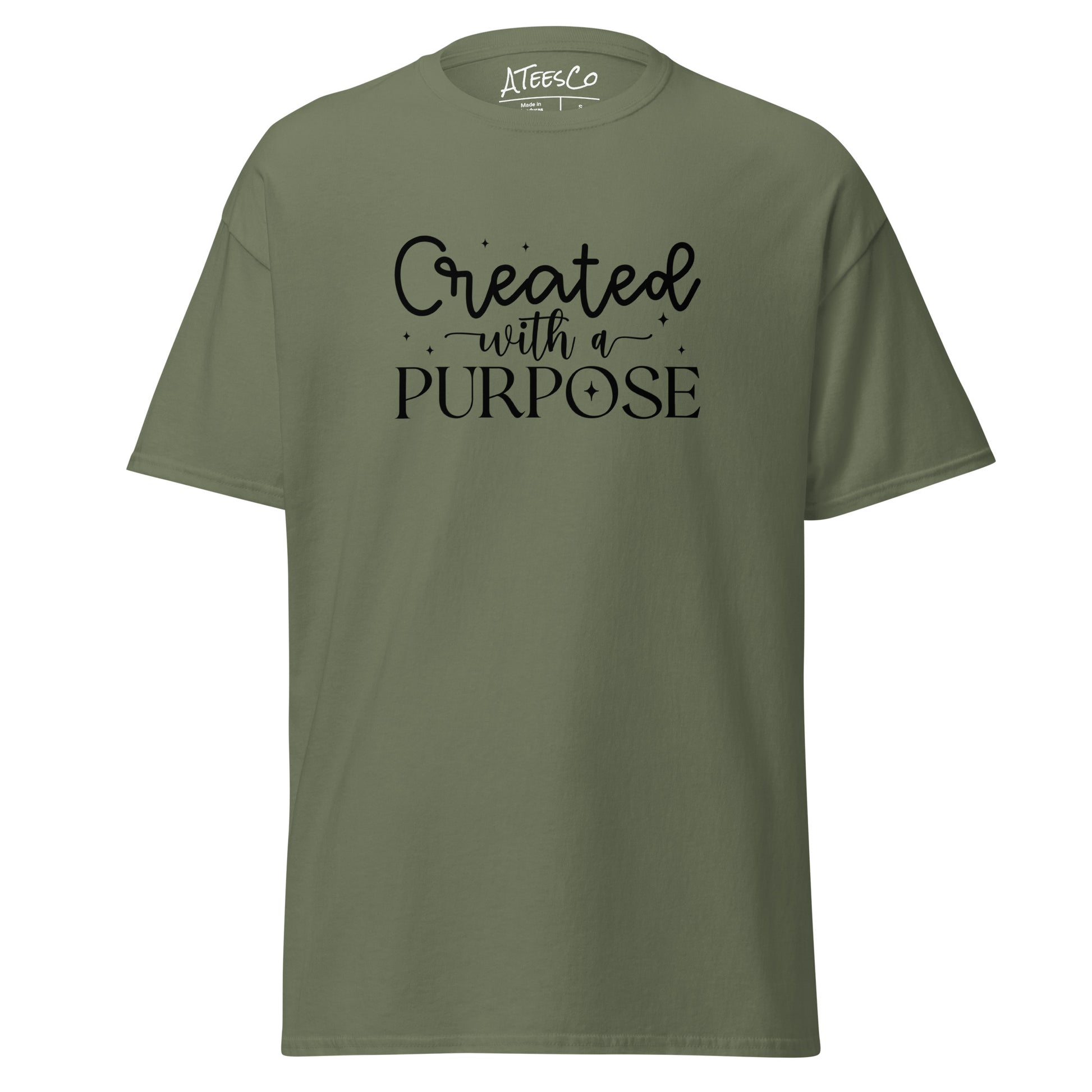 Created with a Purpose Tee Shirt - Color: Military Green