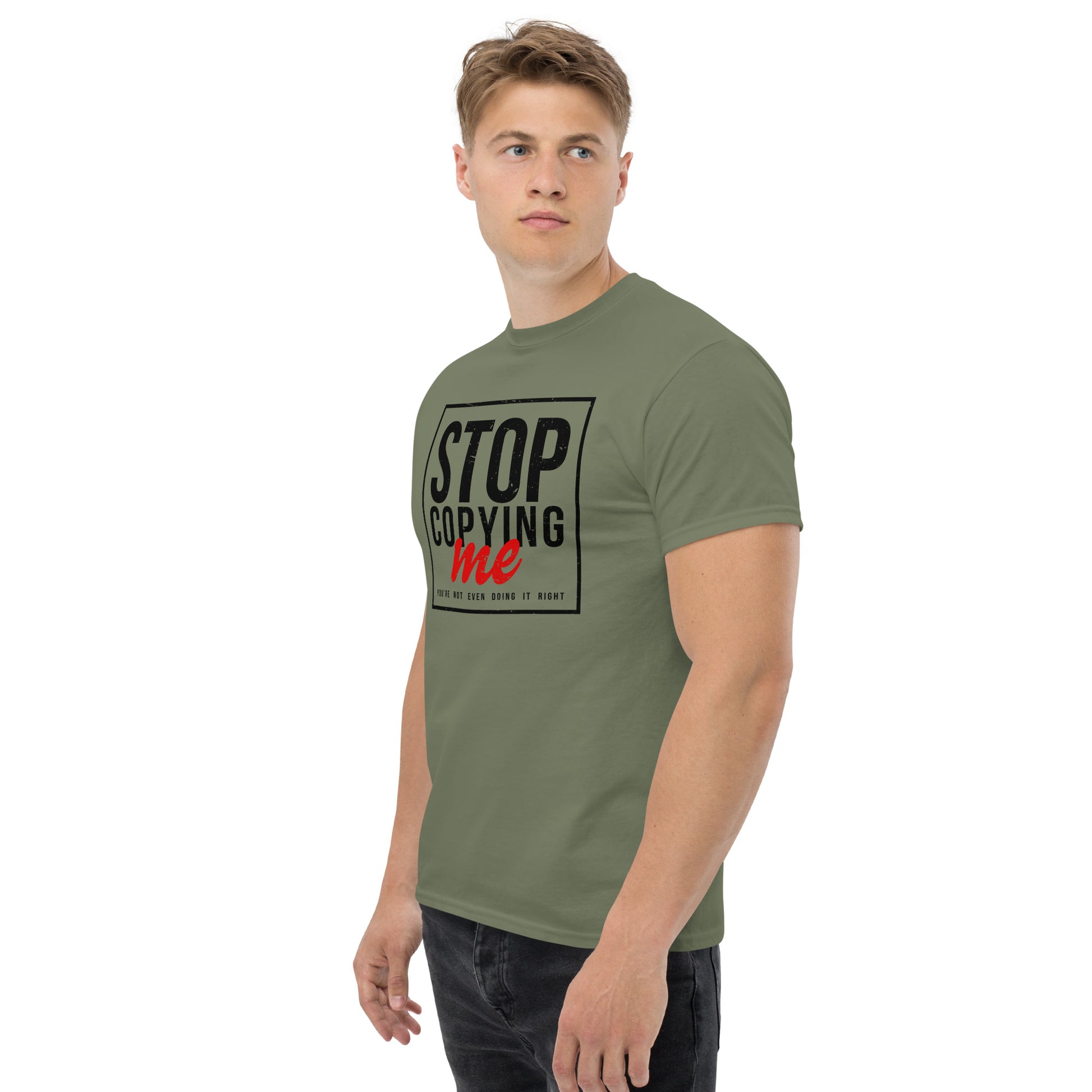 Stop Copying Me T-Shirt - Color: Royal