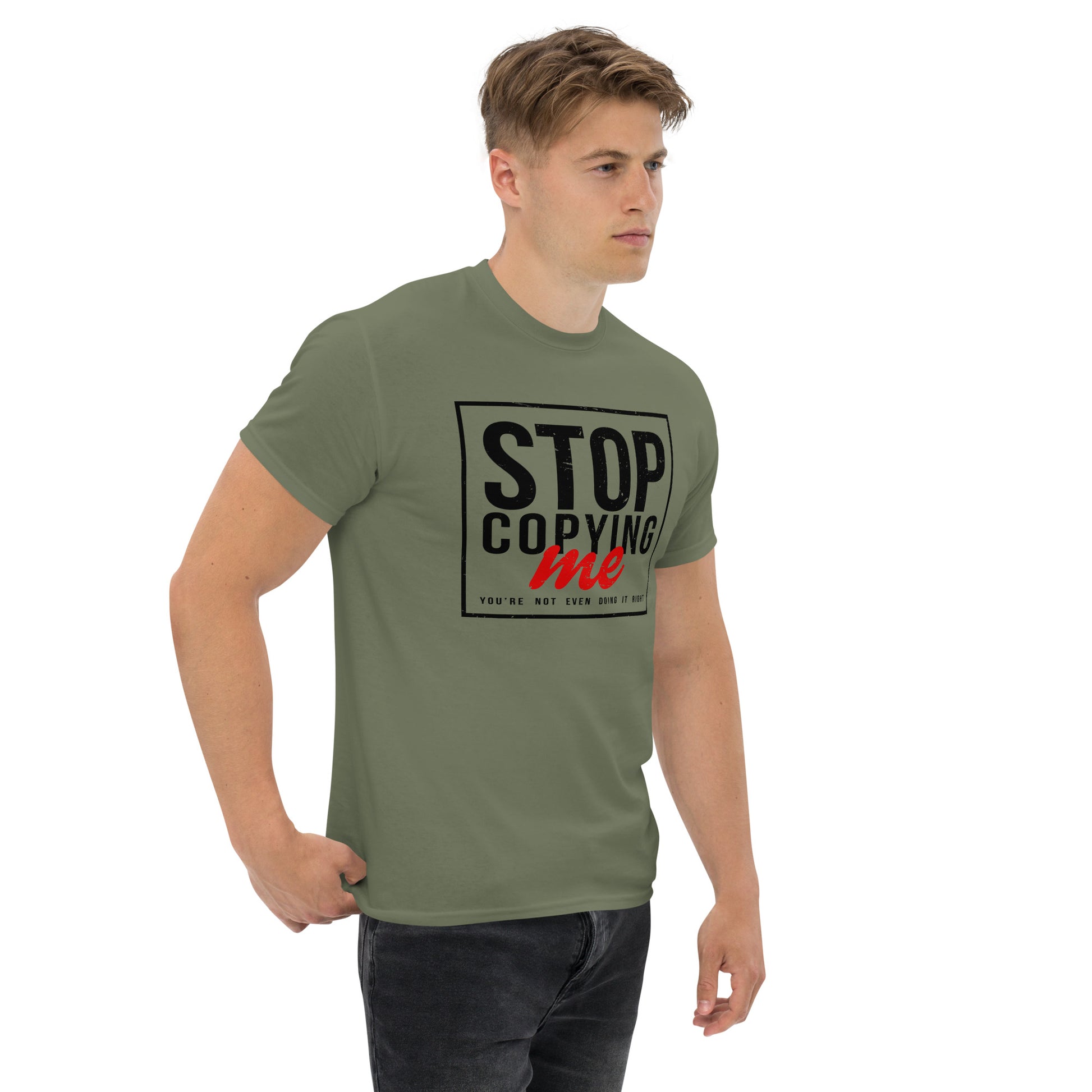 Stop Copying Me T-Shirt - Color: Royal