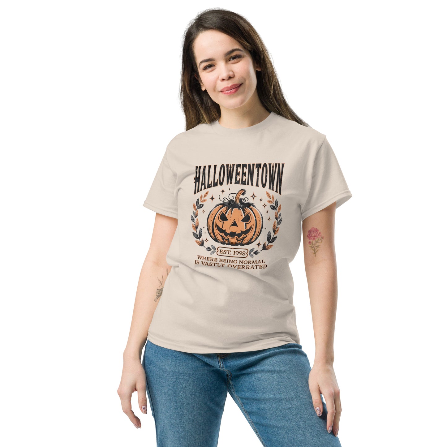 Halloweentown T-Shirt (Where Normal is Overrated) Color: Dark Heather