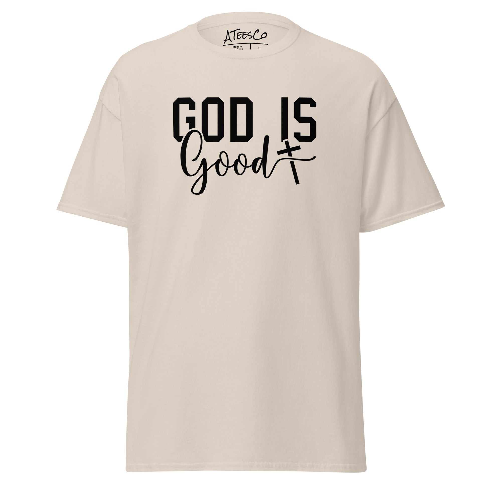 God is Good Graphic Tee Shirt - Color: Natural