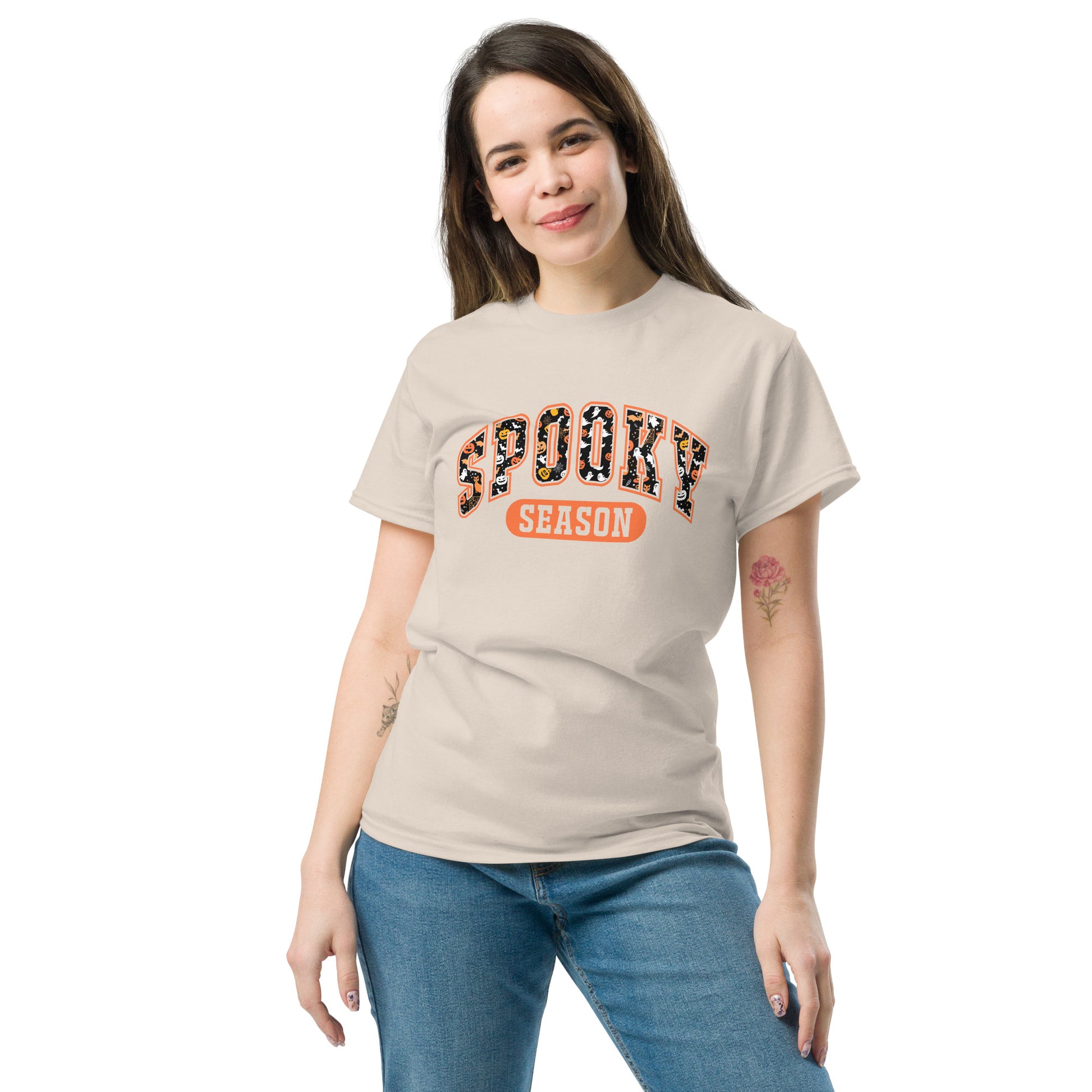 Spooky Season T-Shirt (Halloween Theme) - Color: Natural