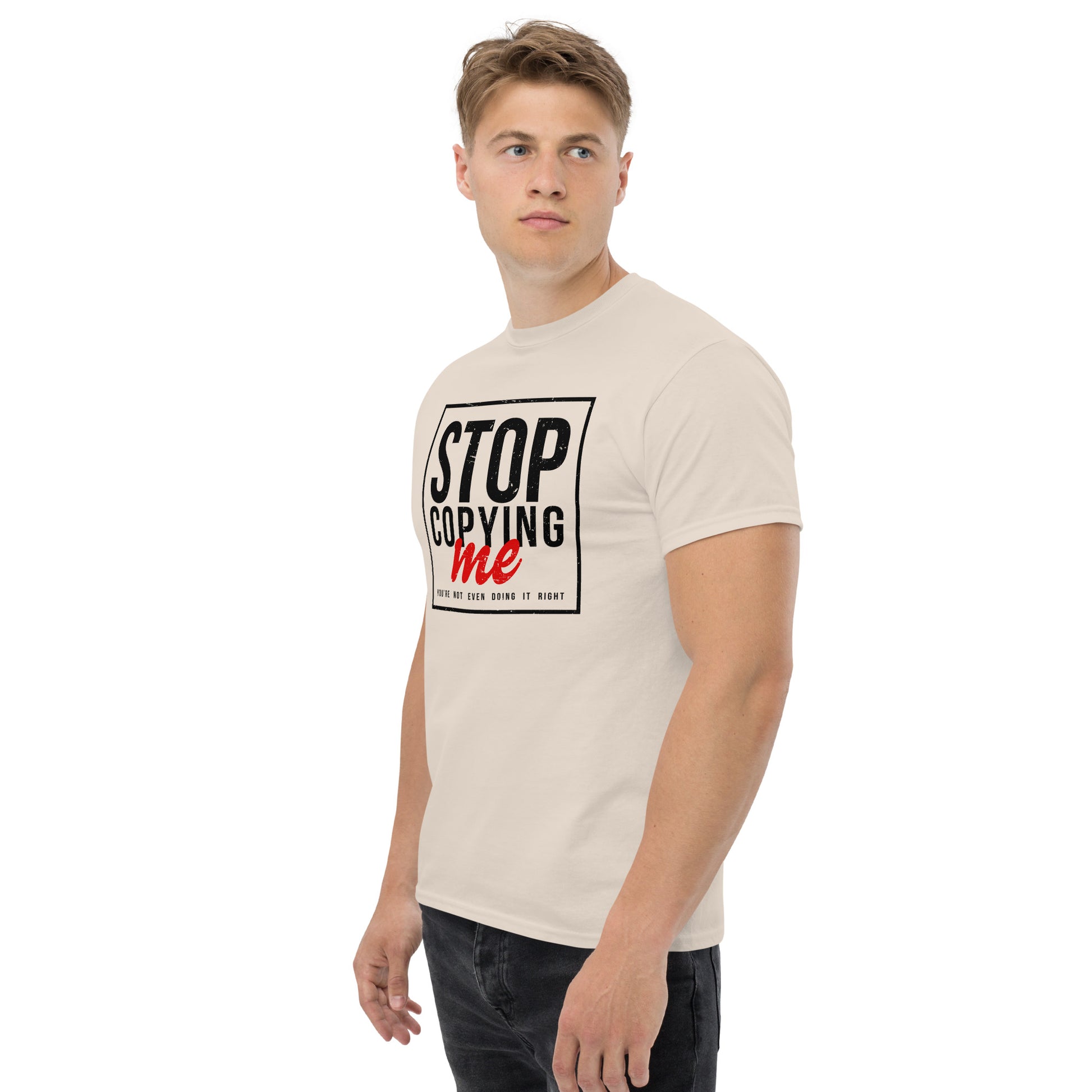 Stop Copying Me T-Shirt - Color: Royal