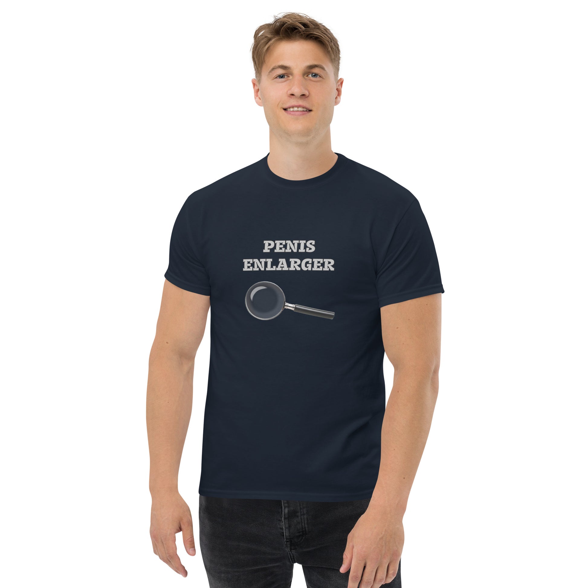 Penis Enlarger T-Shirt (Funny Adult Sexual Humor) Color: Black