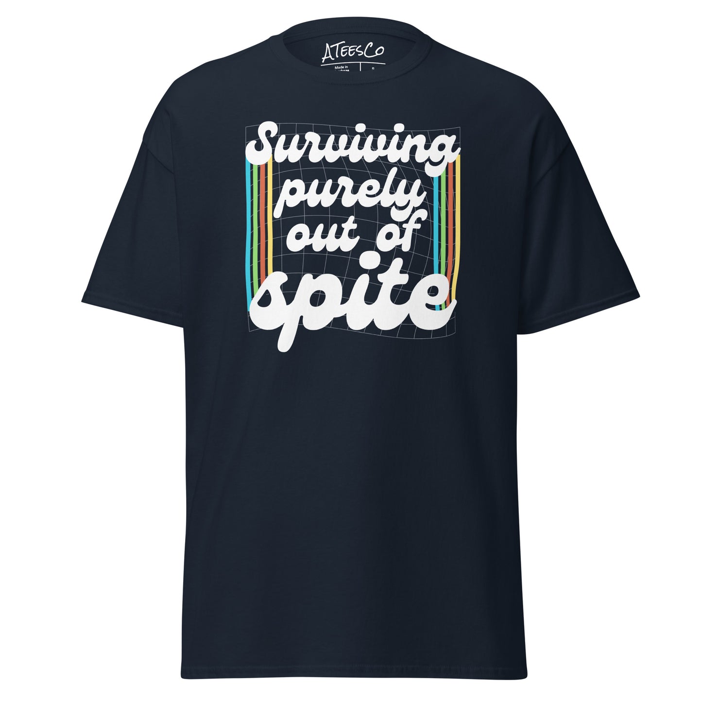 Surviving Purely Out Of Spite T-Shirt Color: Navy