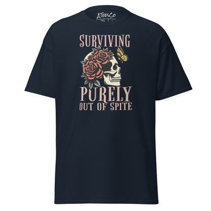 Surviving Purely Out Of Spite T-Shirt Color: Navy