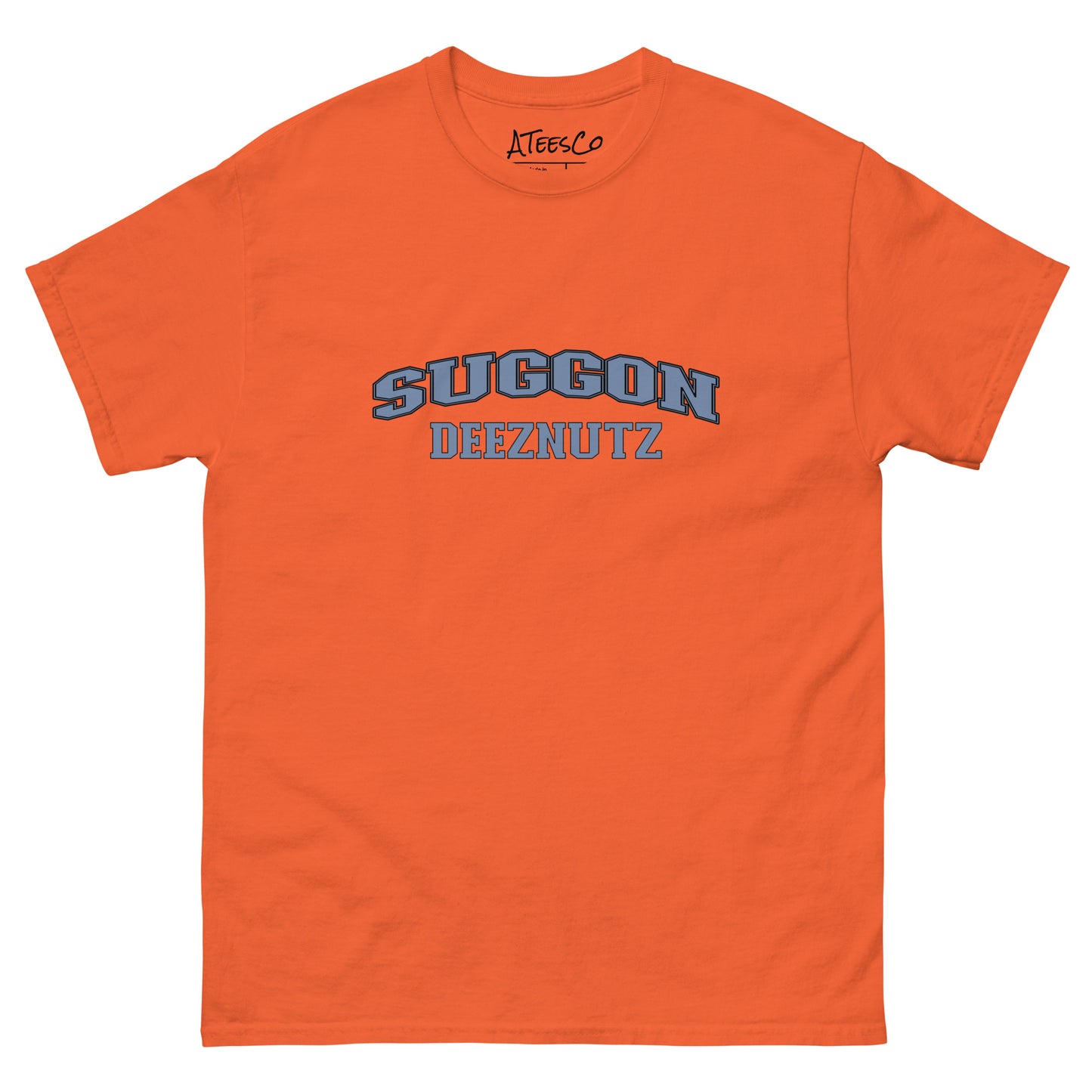 Suggon Deeznutz Graphic Tee Shirt Color: Orange