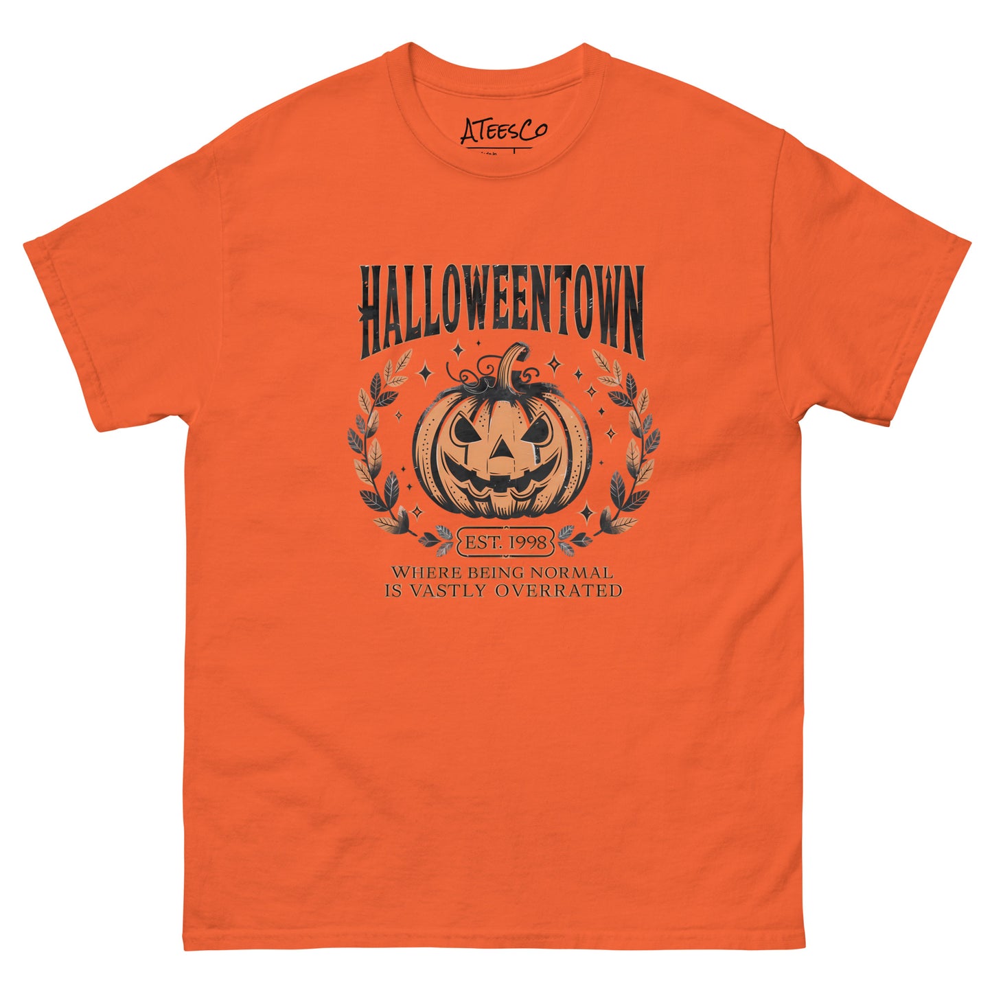 Halloweentown T-Shirt (Where Normal is Overrated) Color: Orange