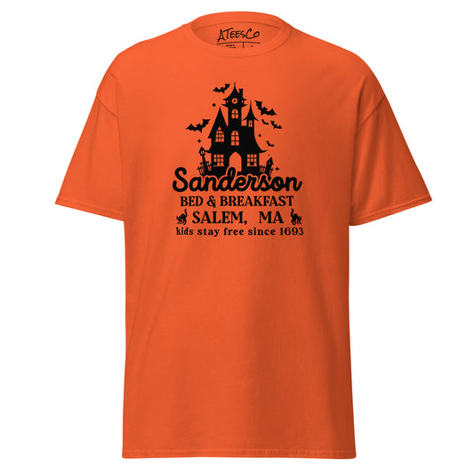 Sanderson Bed & Breakfast Salem MA (Halloween) T-Shirt Color: Orange