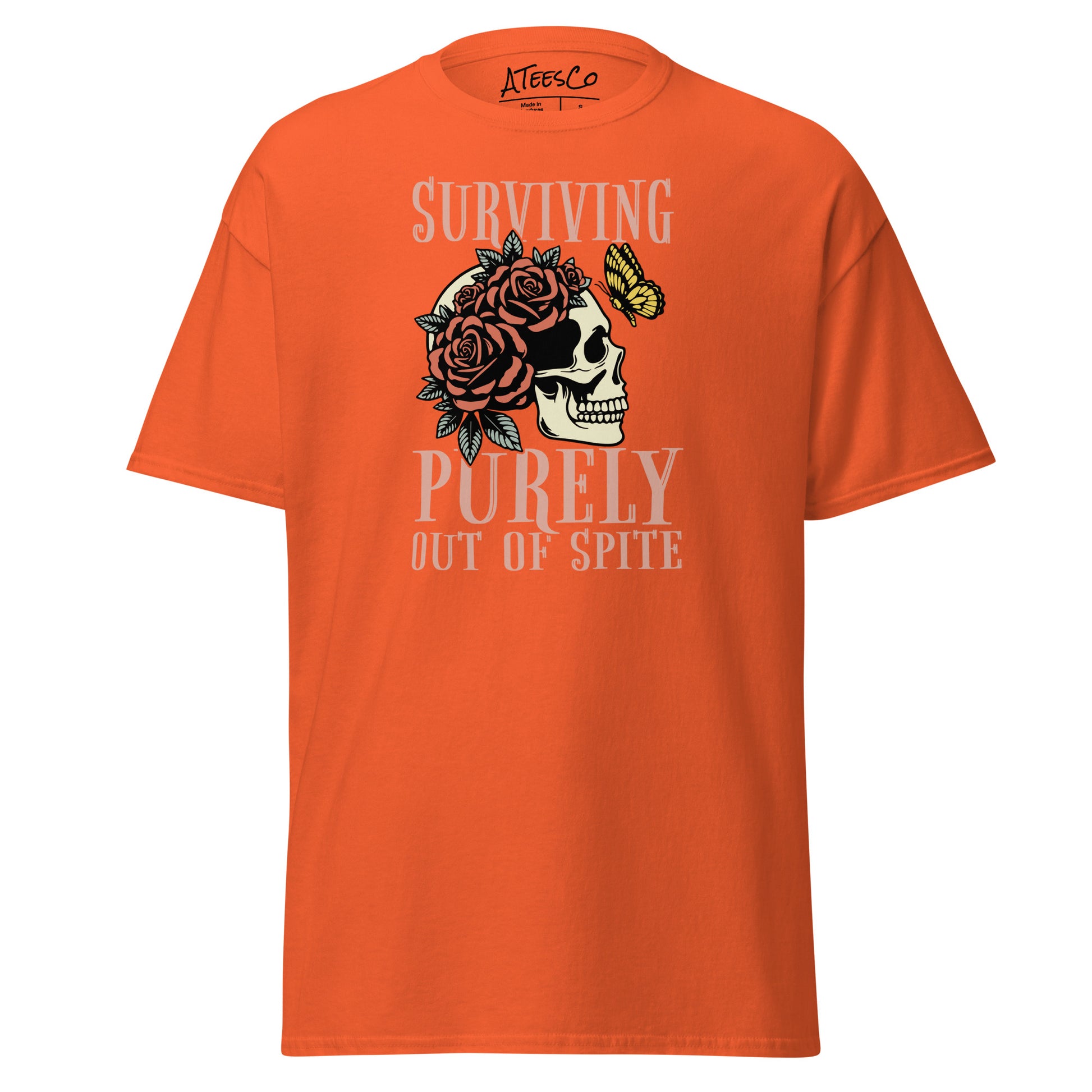 Surviving Purely Out Of Spite T-Shirt Color: Orange