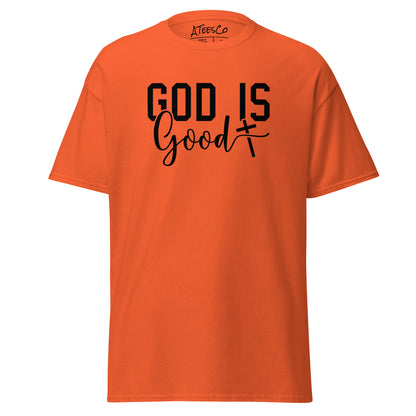 God is Good Graphic Tee Shirt - Color: Orange