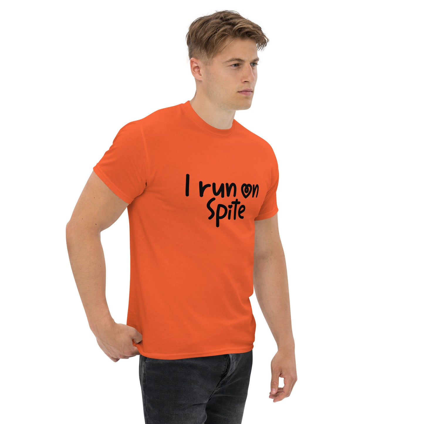 I Run On Spite T-Shirt Color: Red